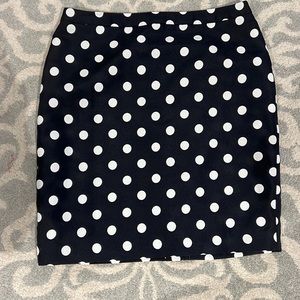 Loft mini skirt 4P polka dots